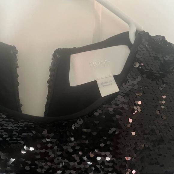 HUGO BOSS BLACK SEQUIN DRESS - Picture 3 of 4